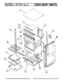 BODY Diagram and Parts List for  Admiral Wall Oven