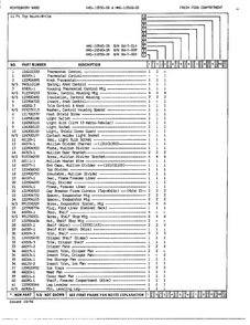 Fresh Food Compartment Page 2 Diagram and Parts List for  Admiral Refrigerator