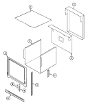 BODY Diagram and Parts List for  Jenn-Air Wall Oven