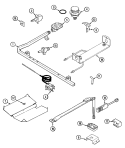 Part Location Diagram of WP3412D025-09 Whirlpool Burner Head Cap with Spark Electrode