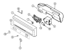 Part Location Diagram of 99002254 Whirlpool Door Switches and Holder Assembly