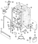 TUB Diagram and Parts List for  Magic Chef Dishwasher