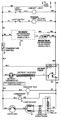WIRING INFORMATION Diagram and Parts List for  Magic Chef Refrigerator