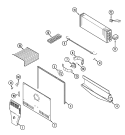 FREEZER COMPARTMENT Diagram and Parts List for  Magic Chef Refrigerator