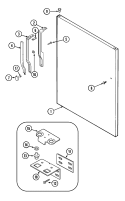 FRESH FOOD OUTER DOOR (REV.10 - 11) Diagram and Parts List for  Magic Chef Refrigerator