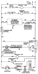 WIRING INFORMATION Diagram and Parts List for  Magic Chef Refrigerator