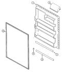 FRESH FOOD INNER DOOR Diagram and Parts List for  Magic Chef Refrigerator