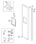 FREEZER OUTER DOOR (JCD2389DES) Diagram and Parts List for  Jenn-Air Refrigerator