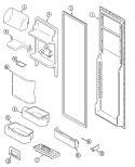 FRESH FOOD INNER DOOR Diagram and Parts List for  Jenn-Air Refrigerator