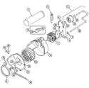 MOTOR & DRIVE Diagram and Parts List for  Crosley Dryer