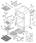OVEN Diagram and Parts List for  Maytag Range