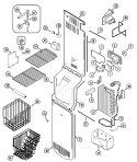 FREEZER COMPARTMENT (JCD2389DEB / Q / S / W) Diagram and Parts List for  Jenn-Air Refrigerator