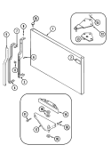FREEZER OUTER DOOR (REV. 10 - 11) Diagram and Parts List for  Magic Chef Refrigerator