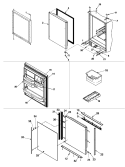 REFRIGERATOR DOOR Diagram and Parts List for PJCB2059GS0 Jenn-Air Refrigerator