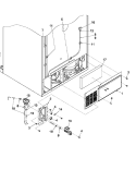 CABINET BACK Diagram and Parts List for PJCB2059GS0 Jenn-Air Refrigerator