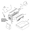 ICE MAKER Diagram and Parts List for PJCB2059GS0 Jenn-Air Refrigerator