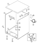 CABINET Diagram and Parts List for  Crosley Dryer