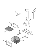 SHELVES & ACCESSORIES (FREEZER) Diagram and Parts List for  Dacor Refrigerator