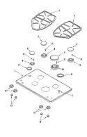 Part Location Diagram of WP74010652 Whirlpool GASKET- FI