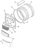 Part Location Diagram of 37001086 Whirlpool Lint Filter