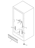 Part Location Diagram of 4-80576-202 Whirlpool Gate Support - Left Hand