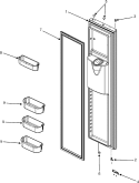 FREEZER DOOR (SERIES 10) Diagram and Parts List for  Maytag Refrigerator