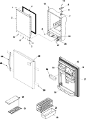 Part Location Diagram of 67003876 Whirlpool Handle Removal Card
