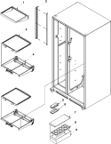 ADJ REF SHELF Diagram and Parts List for  Jenn-Air Refrigerator