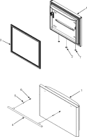 FREEZER DOOR Diagram and Parts List for  Jenn-Air Refrigerator