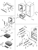 INTERIOR CABINET & FREEZER SHELVES Diagram and Parts List for  Jenn-Air Refrigerator