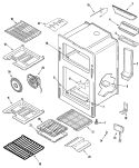 OVEN Diagram and Parts List for  Maytag Range