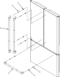 HANDLES (JFC2089HEP) Diagram and Parts List for  Jenn-Air Refrigerator