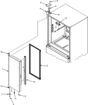 LEFT REFRIGERATOR DOOR Diagram and Parts List for  Maytag Refrigerator