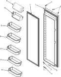 REFRIGERATOR DOOR (SERIES 50) Diagram and Parts List for  Maytag Refrigerator