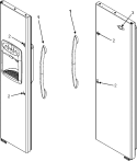 HANDLES (MSD2651HEB / Q / W - SERIES 10) Diagram and Parts List for  Maytag Refrigerator