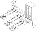 CRISPER ASSEMBLY Diagram and Parts List for  Jenn-Air Refrigerator