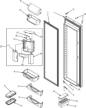 REFRIGERATOR DOOR Diagram and Parts List for  Jenn-Air Refrigerator