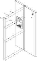 HANDLES (JCD2295KES) Diagram and Parts List for  Jenn-Air Refrigerator