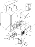 CABINET BACK Diagram and Parts List for  Jenn-Air Refrigerator