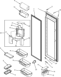 REFRIGERATOR DOOR Diagram and Parts List for  Jenn-Air Refrigerator