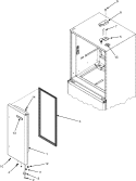 RIGHT REFRIGERATOR DOOR Diagram and Parts List for  Jenn-Air Refrigerator