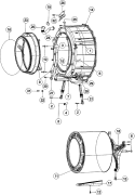 Part Location Diagram of WP34001303 Whirlpool Shock Damper - Front