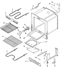 OVEN / BASE Diagram and Parts List for  Maytag Range