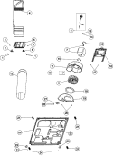 Part Location Diagram of WP2200376 Whirlpool Motor Assembly - Threaded Shaft