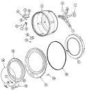 Part Location Diagram of 22002023 Whirlpool Plastic Washer