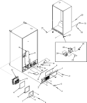 CABINET BACK / FRONT ROLLERS Diagram and Parts List for  Amana Refrigerator