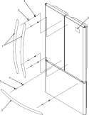 HANDLES (AFI2538AES) Diagram and Parts List for  Amana Refrigerator
