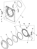 Part Location Diagram of WP34001192 Whirlpool Hinge Guide