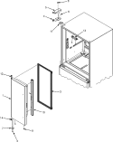 LEFT REFRIGERATOR DOOR Diagram and Parts List for  Dacor Refrigerator