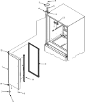 LEFT REFRIGERATOR DOOR Diagram and Parts List for  Jenn-Air Refrigerator